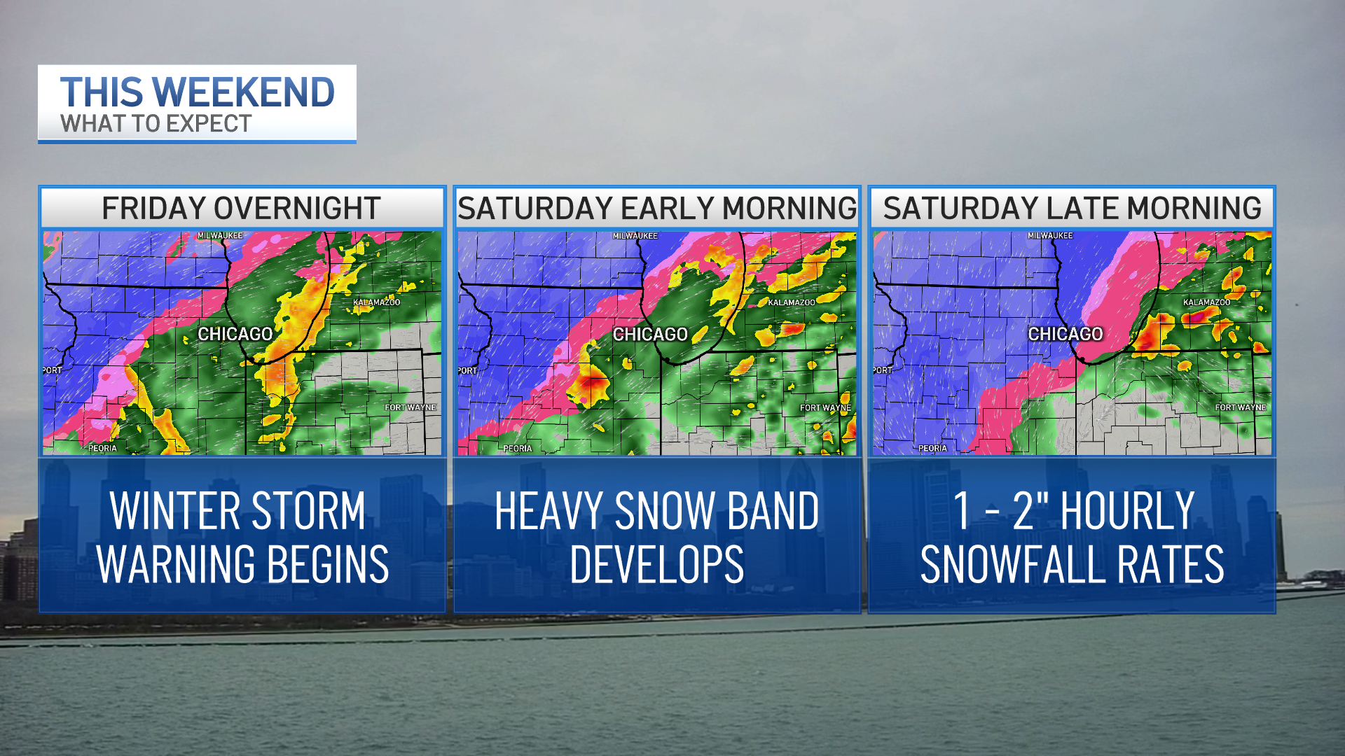 Se esperan varias pulgadas de nieve el sábado – NBC Chicago