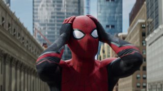 Tom Holland is Spider-Man in the Sony-Marvel film “Spider-Man: No Way Home.”