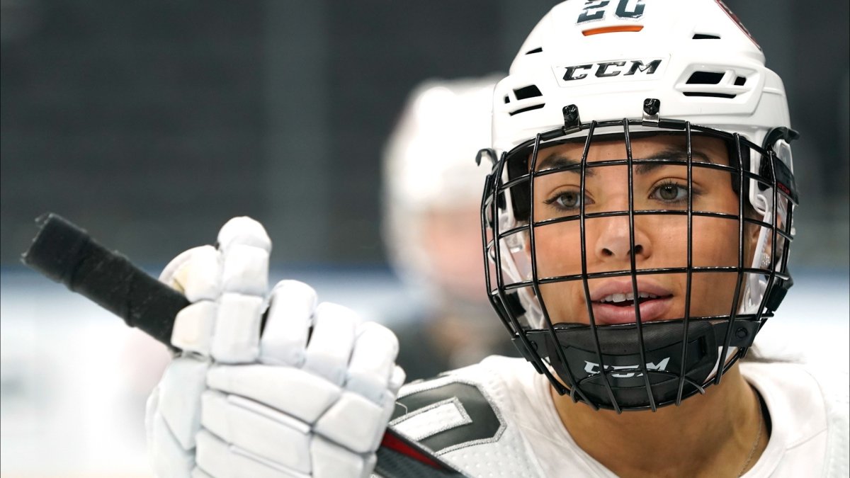 Anaheim Ducks' Trevor Zegras, Canadian women's hockey star Sarah