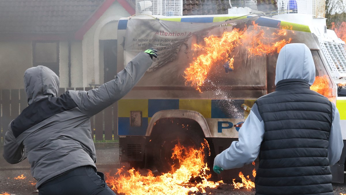 Police Car Firebombed in Protest of N. Ireland Peace Deal Ahead of Biden's Visit – NBC Chicago - Vimarsana News