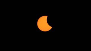 PALEMBANG, INDONESIA – APRIL 20 : A Partial hybrid solar eclipse is seen in Palembang, Indonesia on April 20, 2023. The hybrid solar eclipse is a unique type of solar eclipse that experiences two phases simultaneously, namely the ring phase and the total phase. (Photo by Muhammad A.F/Anadolu Agency via Getty Images)
