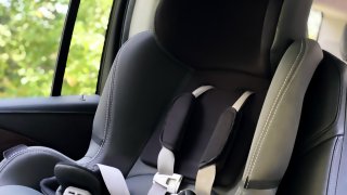 FILE - Generic child car safety seat