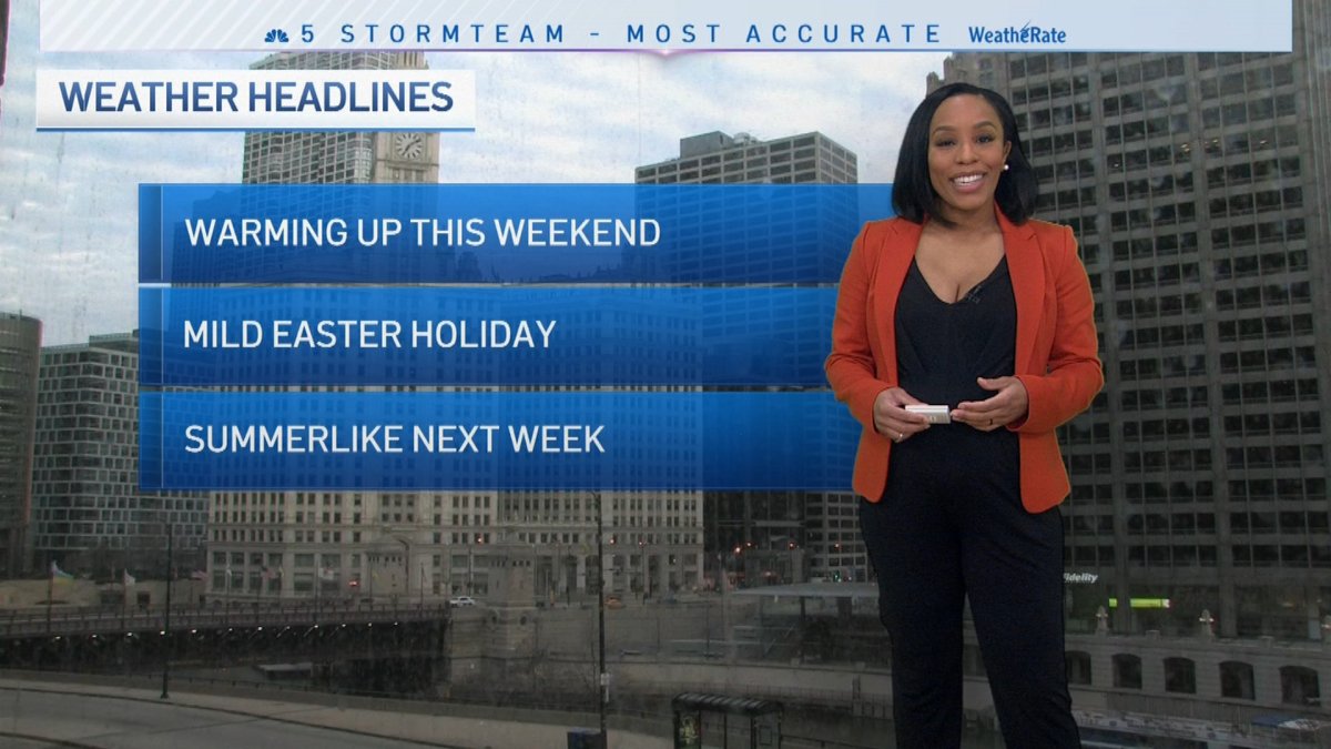 CHICAGO FORECAST: Mostly Sunny and Mild Saturday – NBC Chicago