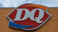Logo of Dairy Queen, a fast food restaurant company.
On Sunday, 12 September 2021, in Edmonton, Alberta, Canada. (Photo by Artur Widak/NurPhoto via Getty Images)