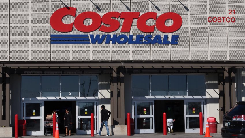 BAYONNE, NJ – MARCH 26: People enter and exit a Costco Wholesale store on March 26, 2023, in Bayonne, New Jersey.  (Photo by Gary Hershorn/Getty Images)