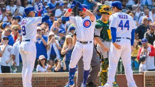 The Chicago Cubs are just one of the baseball teams playing at home this weekend in the Chicago area