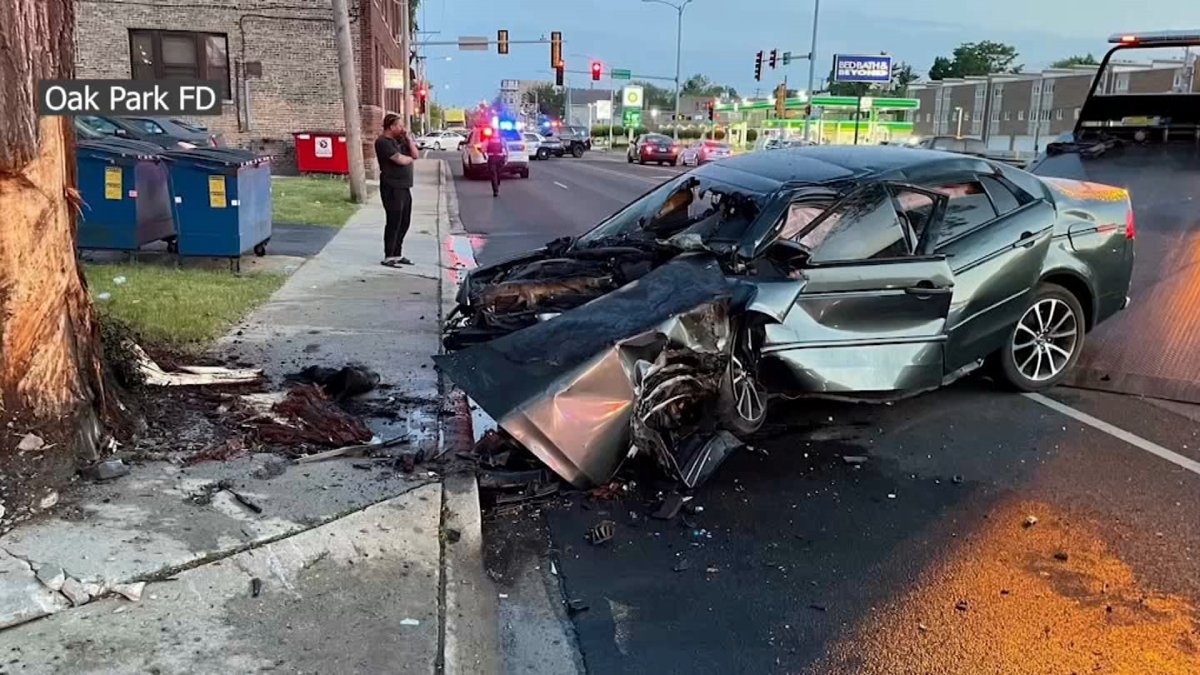 Good Samaritans Save Motorist From Burning Car in Oak Park – NBC Chicago