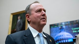 File - Rep. Adam Schiff, D-Calif., arrives at the Capitol in Washington, Feb. 1, 2023.
