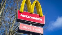 BRISTOL, UNITED KINGDOM – MARCH 25: The sun shines on the Golden Arches and Drive Thru logo of the fast food restaurant McDonald’s, on March 25, 2023 in Bristol, England.
Founded in 1940, American multinational fast food chain McDonald’s Corporation, best known for its Big Mac hamburgers, cheeseburgers and french fries, is the world’s largest fast food restaurant chain.  (Photo by Matt Cardy/Getty Images)