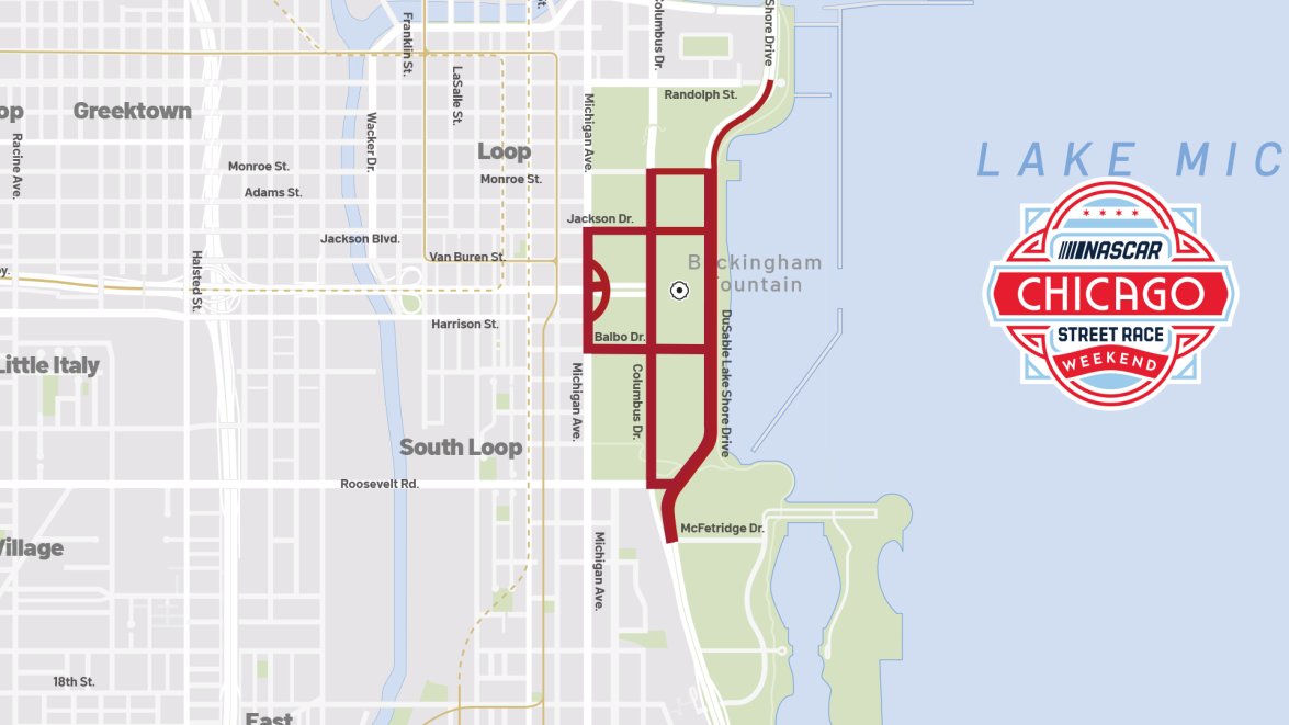 NASCAR Road closures Full closure of DuSable Lake Shore Drive coming