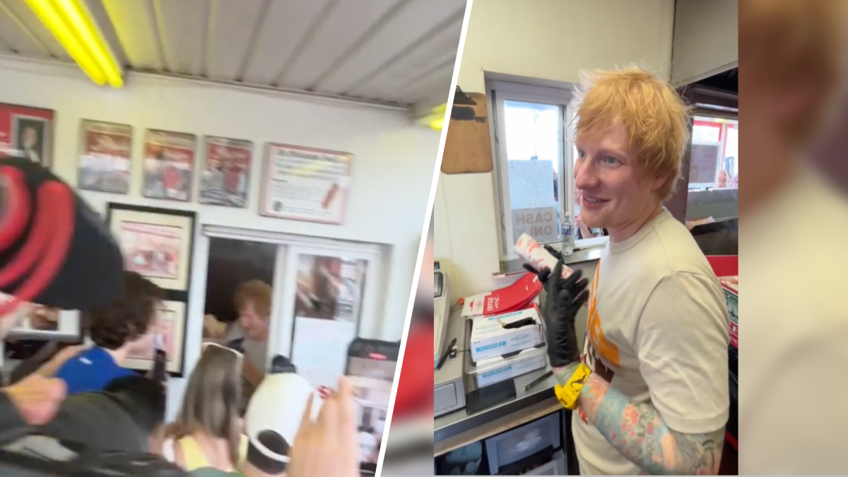 Ed Sheeran Learns How to Make a Philly Cheesesteak and Serves Them to Fans – NBC Chicago - Vimarsana News