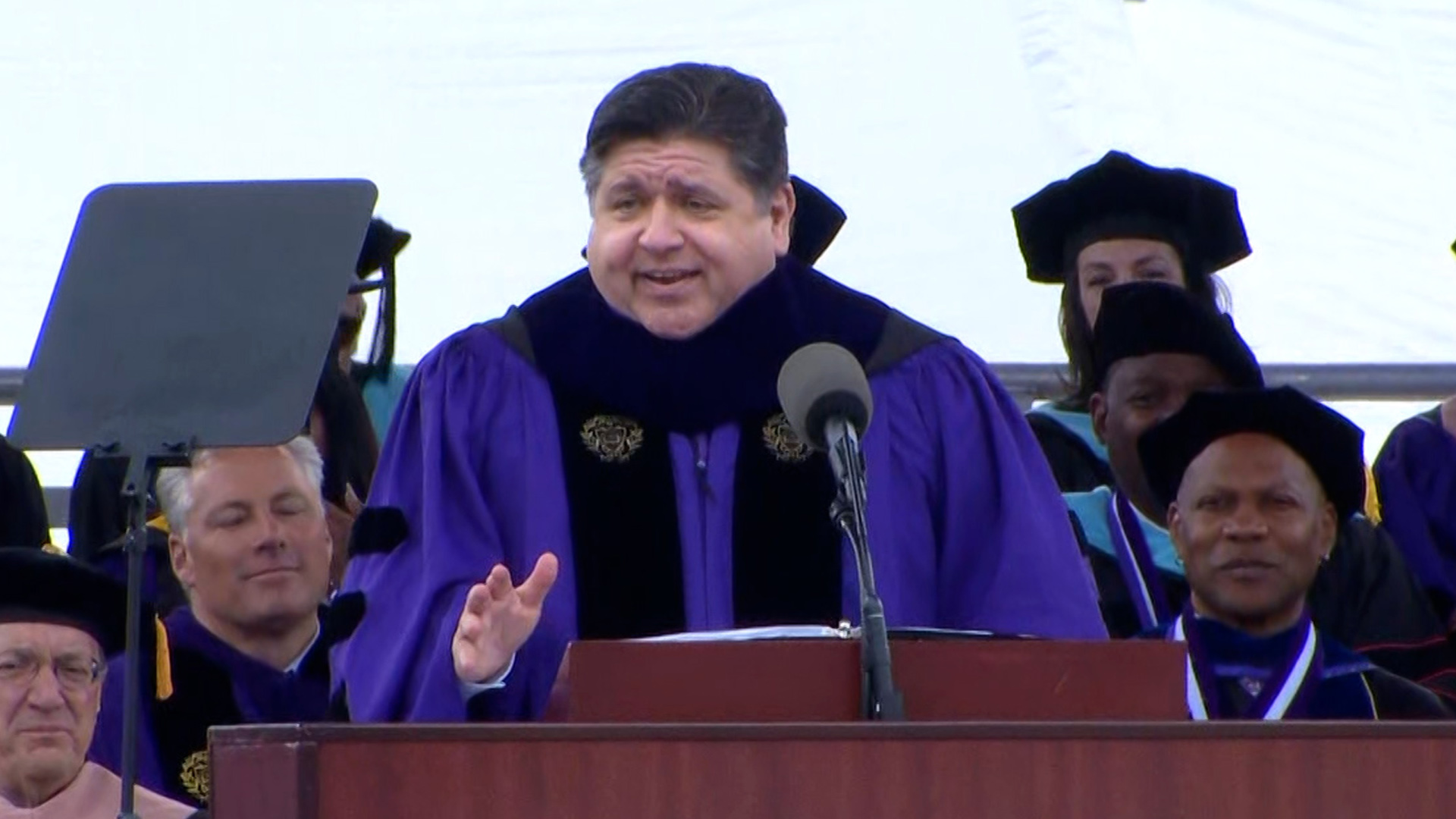 Pritzker Delivers ‘Office’-themed Commencement Speech At Northwestern ...