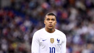 France’s forward Kylian Mbappe looks on during the friendly football match between France and Bulgaria at Stade De France in Saint-Denis, on the outskirts of Paris on June 8, 2021, ahead of the UEFA EURO 2020 European Championships.