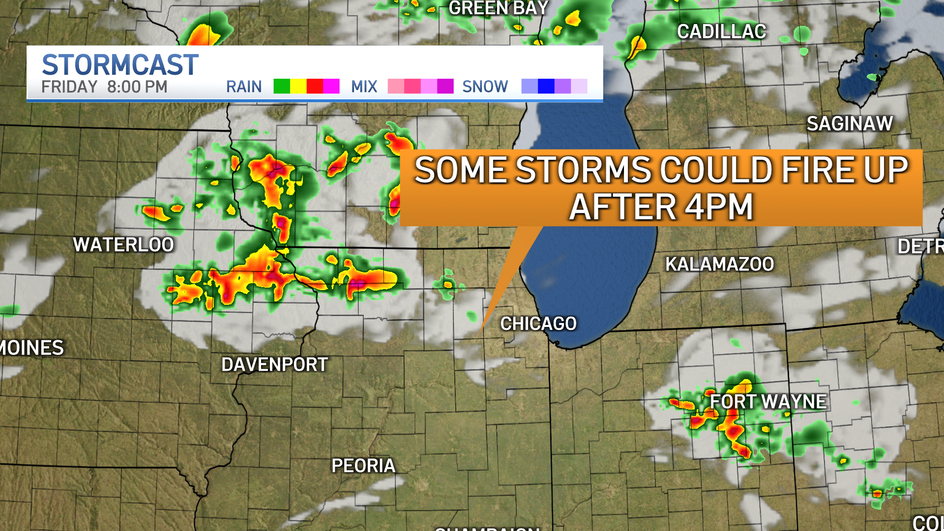 Second round of storms could bring more severe weather to Chicago area for the afternoon