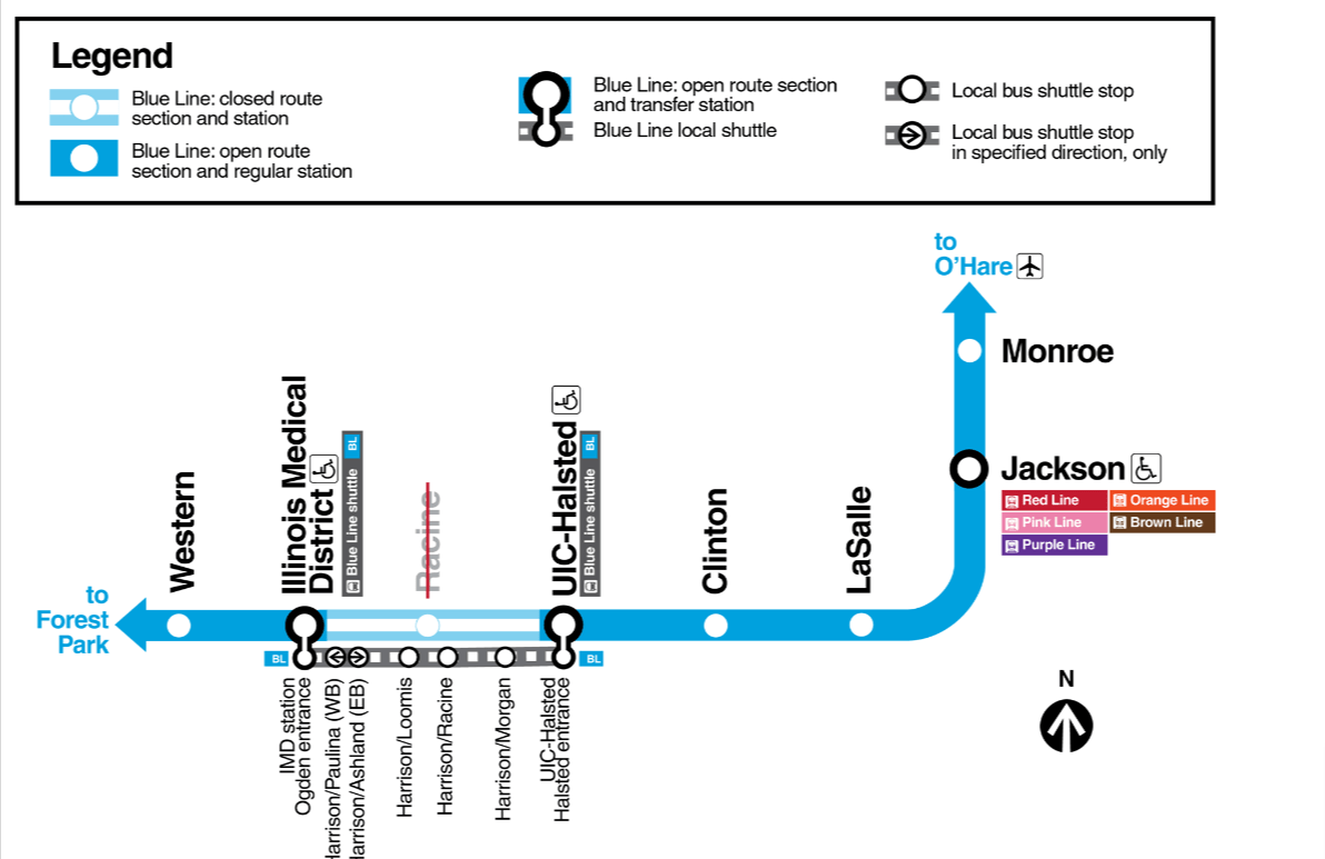 Chicago Blue Line construction, service interruptions begin – NBC Chicago