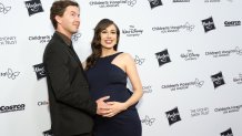 LOS ANGELES, CALIFORNIA - OCTOBER 20:  Colleen Ballinger and Erik Stocklin attend 2018 From Paris With Love Children's Hospital Los Angeles Gala at L.A. Live Event Deck on October 20, 2018 in Los Angeles, California.  (Photo by Greg Doherty/WireImage)