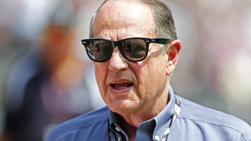 CHICAGO, ILLINOIS – AUGUST 11: Chicago White Sox Chairman Jerry Reinsdorf attended a ceremony honoring former player Harold Baines for his recent induction in the National Baseball Hall of Fame prior to a game between the Chicago White Sox and the Oakland Athletics at Guaranteed Rate Field on August 11, 2019 in Chicago, Illinois. (Photo by Nuccio DiNuzzo/Getty Images)