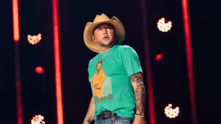 FILE - Jason Aldean is pictured at the CMA Fest on June 10, 2023 in Nashville, Tennessee.