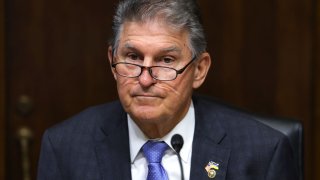 Sen. Joe Manchin (D-WV), Chairman of the Senate Energy and Natural Resources Committee, presides over a hearing on battery technology, at the Dirksen Senate Office Building on September 22, 2022 in Washington, DC.