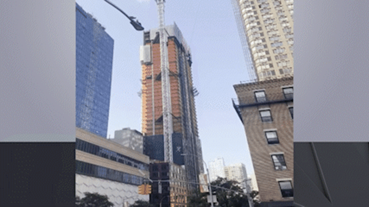Crane on Manhattan skyscraper on fire, partially collapses: Officials – NBC Chicago - Vimarsana News