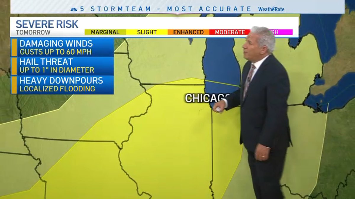 Stormy weather could bring severe conditions to parts of Chicago area this week