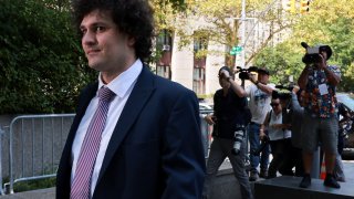 Indicted FTX founder Sam Bankman-Fried arrives at the U.S. Courthouse in New York City, July 26, 2023.