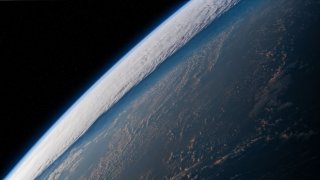 This picture of the Pacific Ocean was taken by the International Space Station orbits into in April 2022 from 261 miles up.