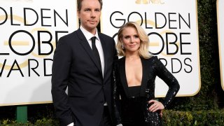 Actors Dax Shepard and Kristen Bell arrive to the 74th Annual Golden Globe Awards held at the Beverly Hilton Hotel on January 8, 2017.