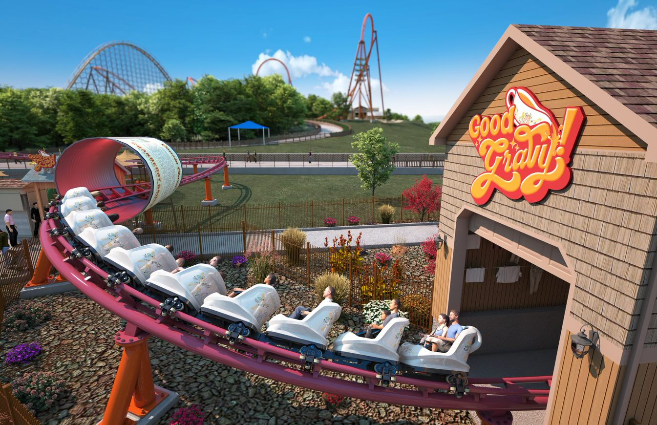 A gravy themed roller coaster is in the works at a popular Midwest amusement park