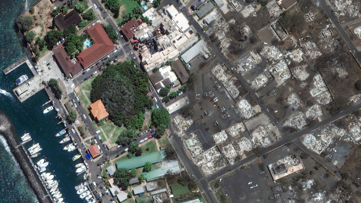 Before and after satellite photos show devastating aftermath of Maui's ...