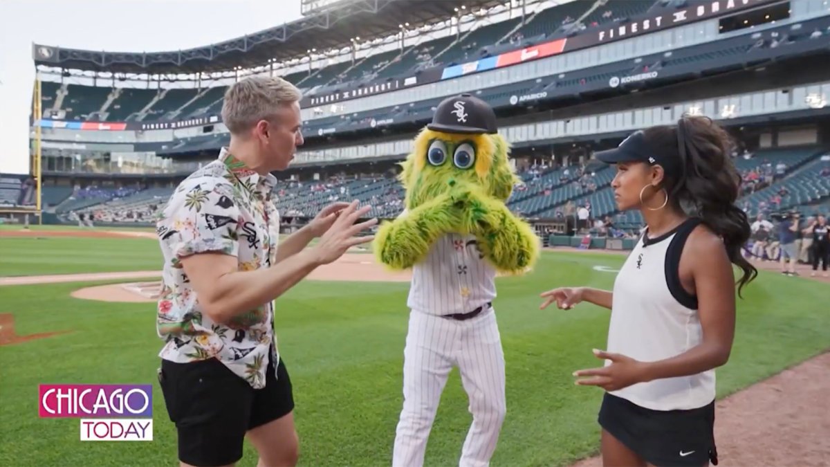 WATCH: White Sox Mascot Southpaw Crashes the NBC 5 Control Room 