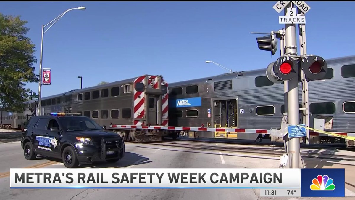 Metra steps up safety campaigns for ‘Rail Safety Week’ – NBC Chicago