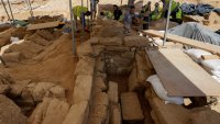 Archaeologists unearth rare lead sarcophagi in 2,000-year-old Roman-era cemetery in Gaza