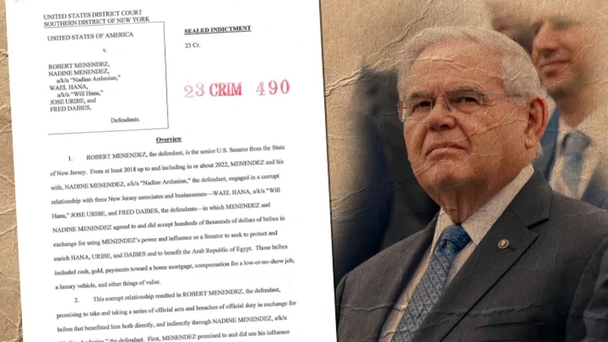 Sen. Bob Menendez and wife indicted on bribery charges – NBC Chicago - Vimarsana News