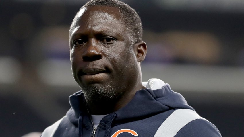 SEATTLE, WASHINGTON – AUGUST 18: Defensive coordinator Alan Williams of the Chicago Bears leaves the field after the preseason game between the Seattle Seahawks and the Chicago Bears at Lumen Field on August 18, 2022 in Seattle, Washington. (Photo by Steph Chambers/Getty Images)