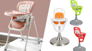 The iCraves highchair and the recalled Boon Flair & Flair Elite highchairs.