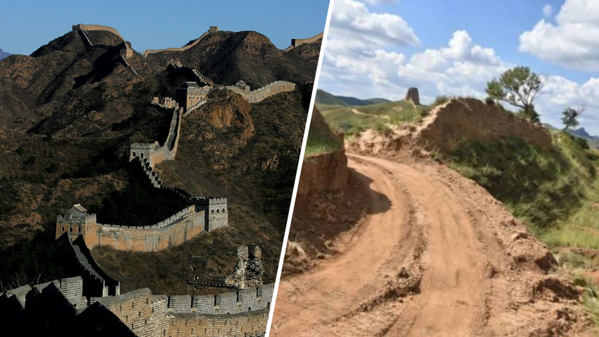 Great Wall of China Reportedly Damaged by Excavator Used to Make Shortcut