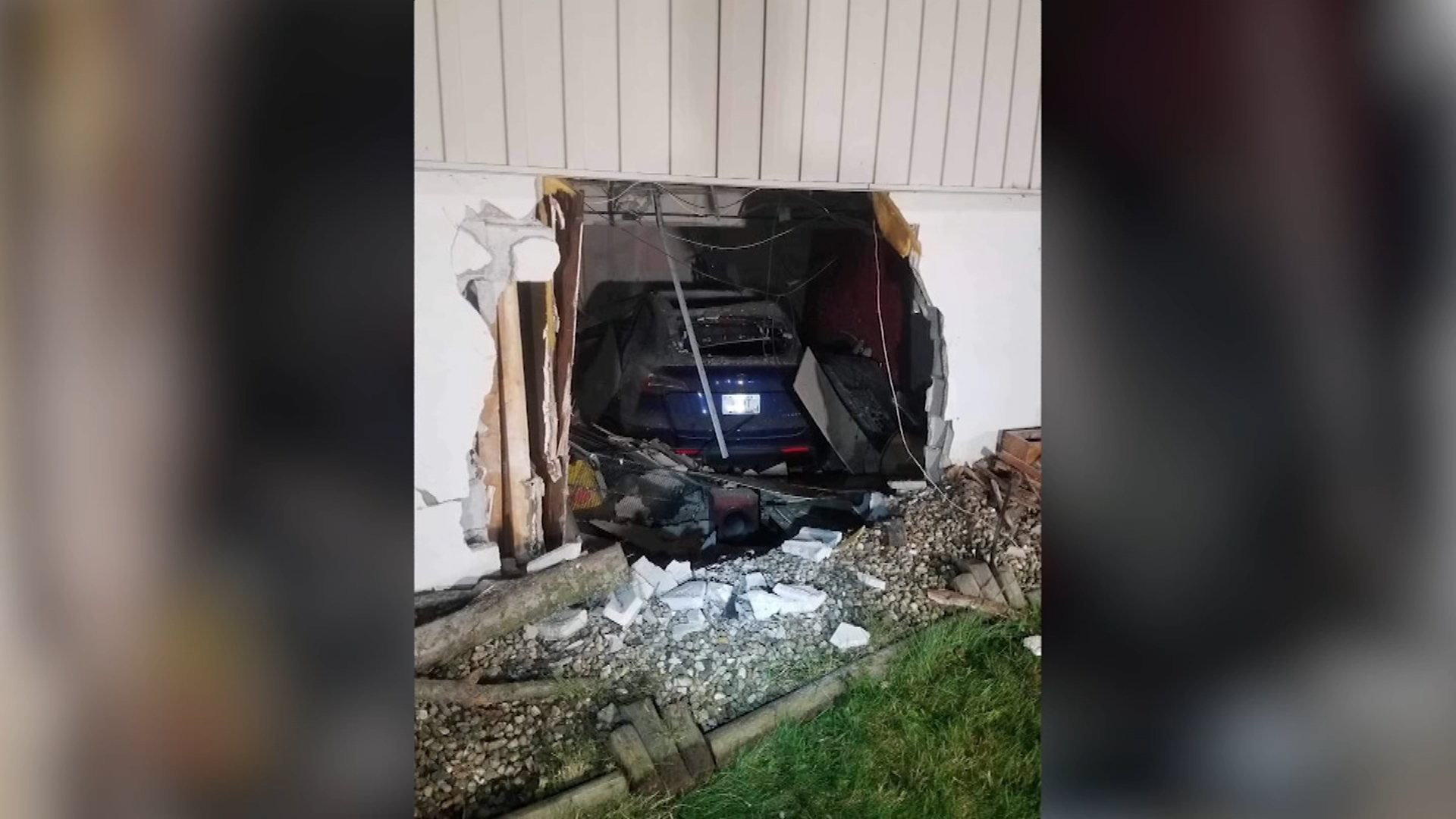 Resident Unharmed As Vehicle Slams Into Crown Point Home – NBC Chicago