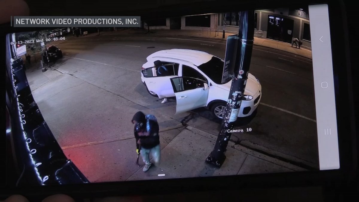 Surveillance video shows burglary suspects shattering glass door, burglarizing Logan Square smoke shop Surveillance video shows burglary suspects shattering glass door, burglarizing Logan Square smoke shop