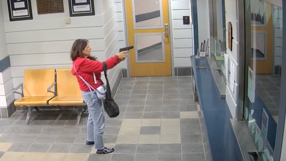 Videos show woman shooting inside Bristol Police Department lobby NBC