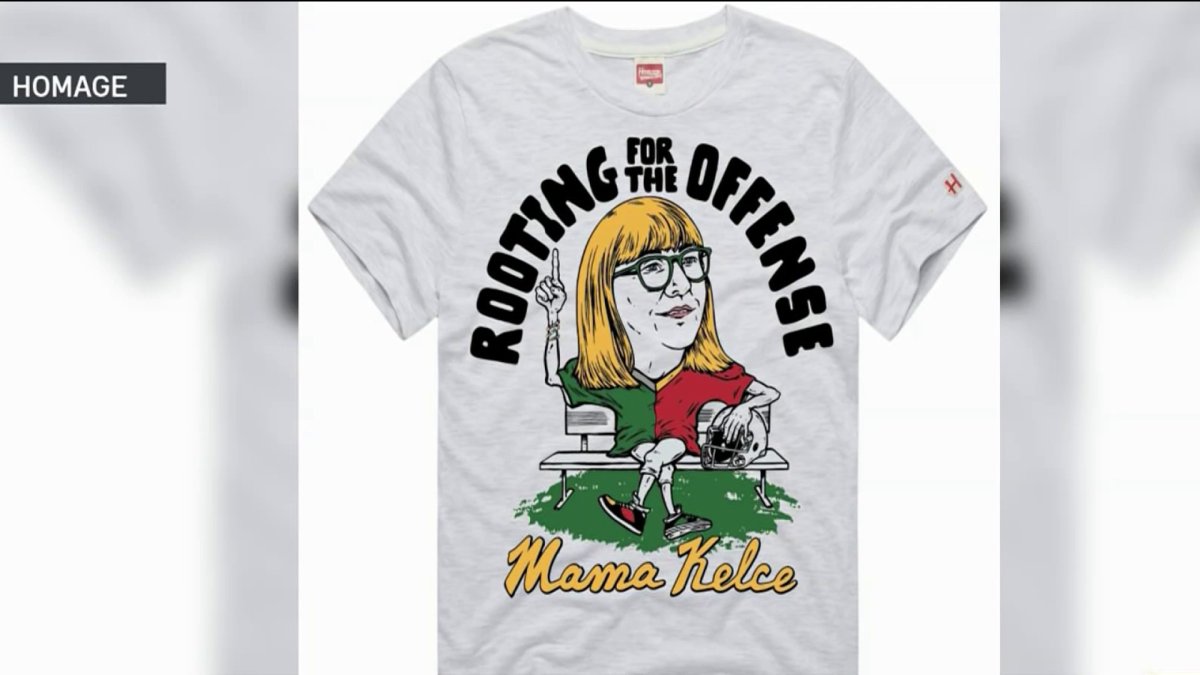 Check out new Mama Kelce T-shirt – NBC Chicago