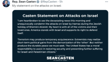 casten israel attacks