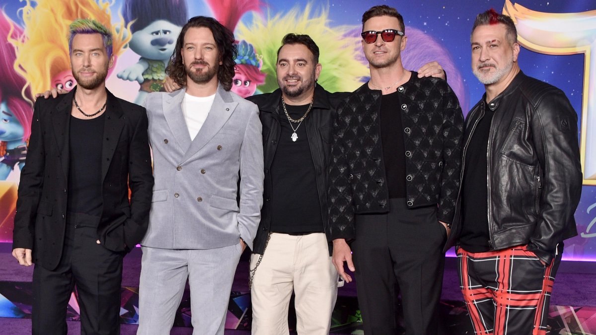 Justin Timberlake Attends ‘trolls’ Premiere With ‘n Sync, Jessica Biel 