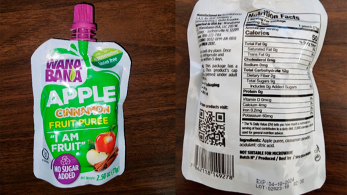 More fruit pouches recalled due to illnesses linked to lead – NBC Chicago - Vimarsana News