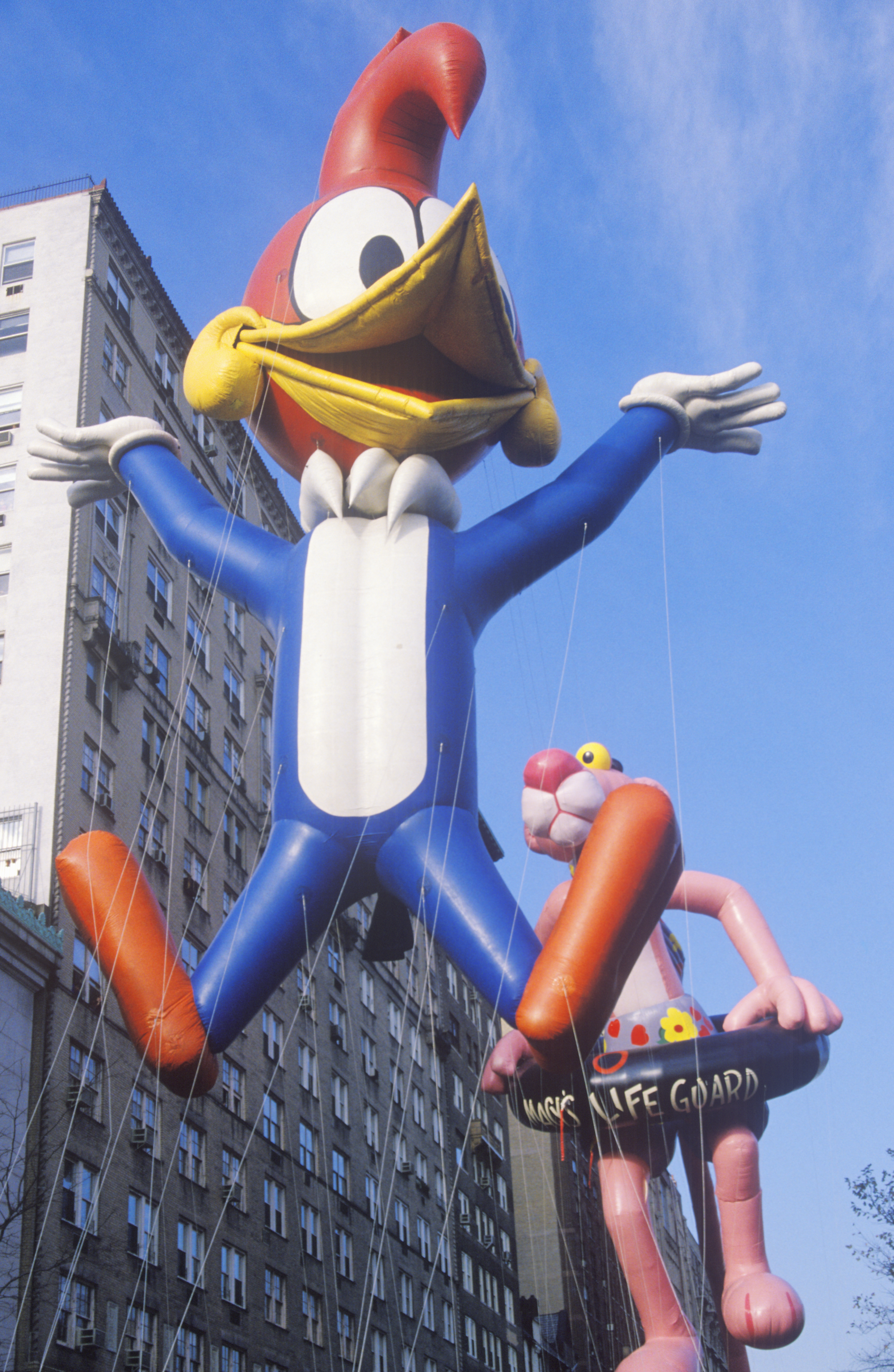 Woody Woodpecker Balloon in Macy’s Thanksgiving Day Parade, New York City, New York (Photo by: Joe Sohm/Visions of America/Universal Images Group via Getty Images)