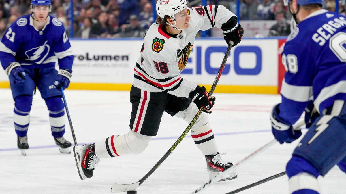 Blackhawks' Connor Bedard has NHL coming-out party: 'He's starting