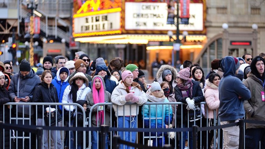 CHICAGO, UNITED STATES – NOVEMBER 23:Thanksgiving parade takes place in downtown Chicago on Thanksgiving morning, Thursday, November 23, 2023.The Chicago 2023 Thanksgiving Parade include classic marching bands, festive floats, live performances and Teddy the Turkey and other giant helium balloon. (Photo by Jacek Boczarski/Anadolu via Getty Images)