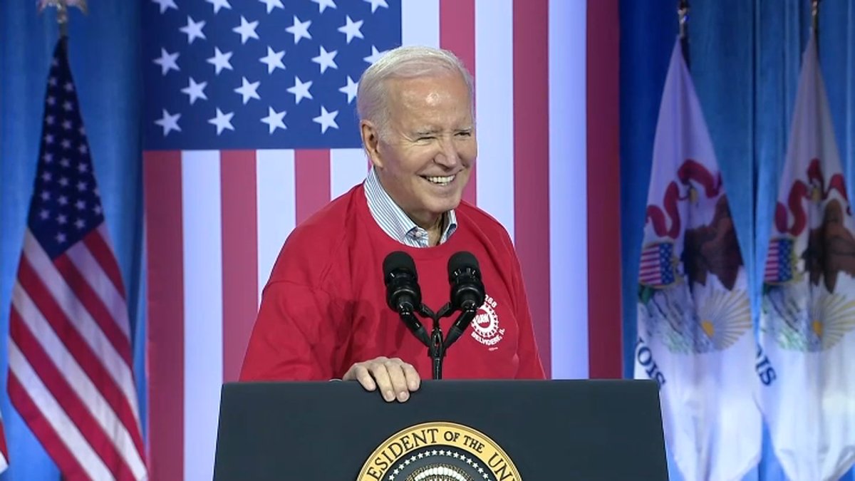 Biden says workers need ‘a fair shot' as he celebrates labor deal