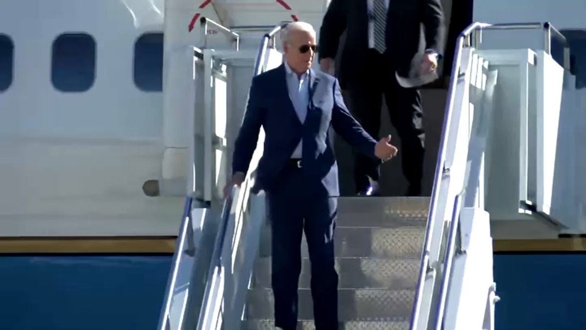 Watch President Biden lands in Rockford Thursday morning for Illinois