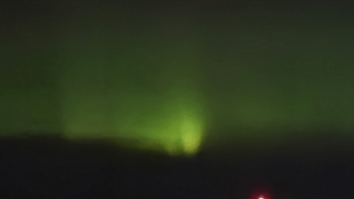 The National Weather Service bureau in Caribou posted a picture on on social media that showed the Northern Lights glowing in the skies Sunday night, Nov. 5, 2023.